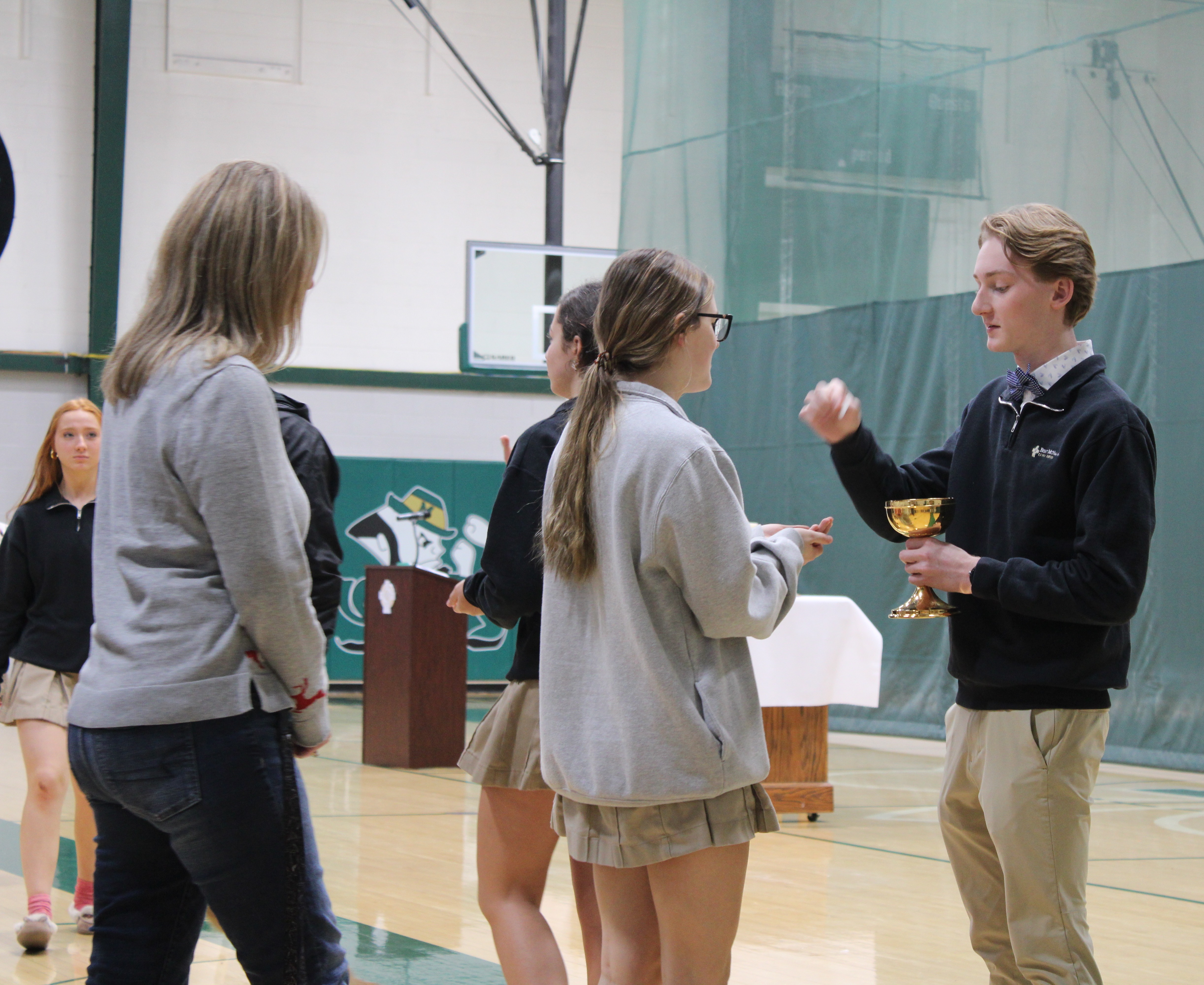 student at Mass