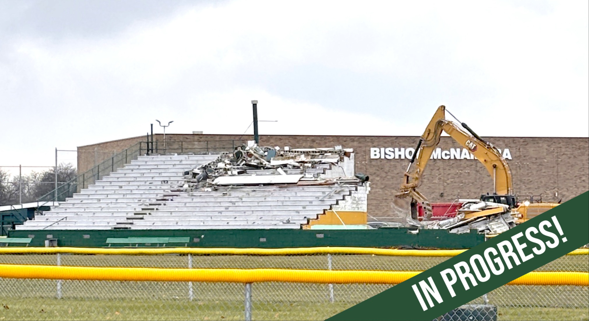 A photo of the Athletic Complex in renovation