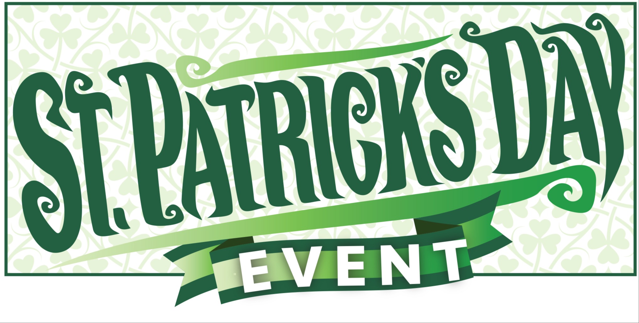 St. Patrick Events Banner and logo