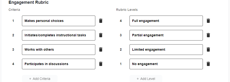 Engagment Rubric photo 