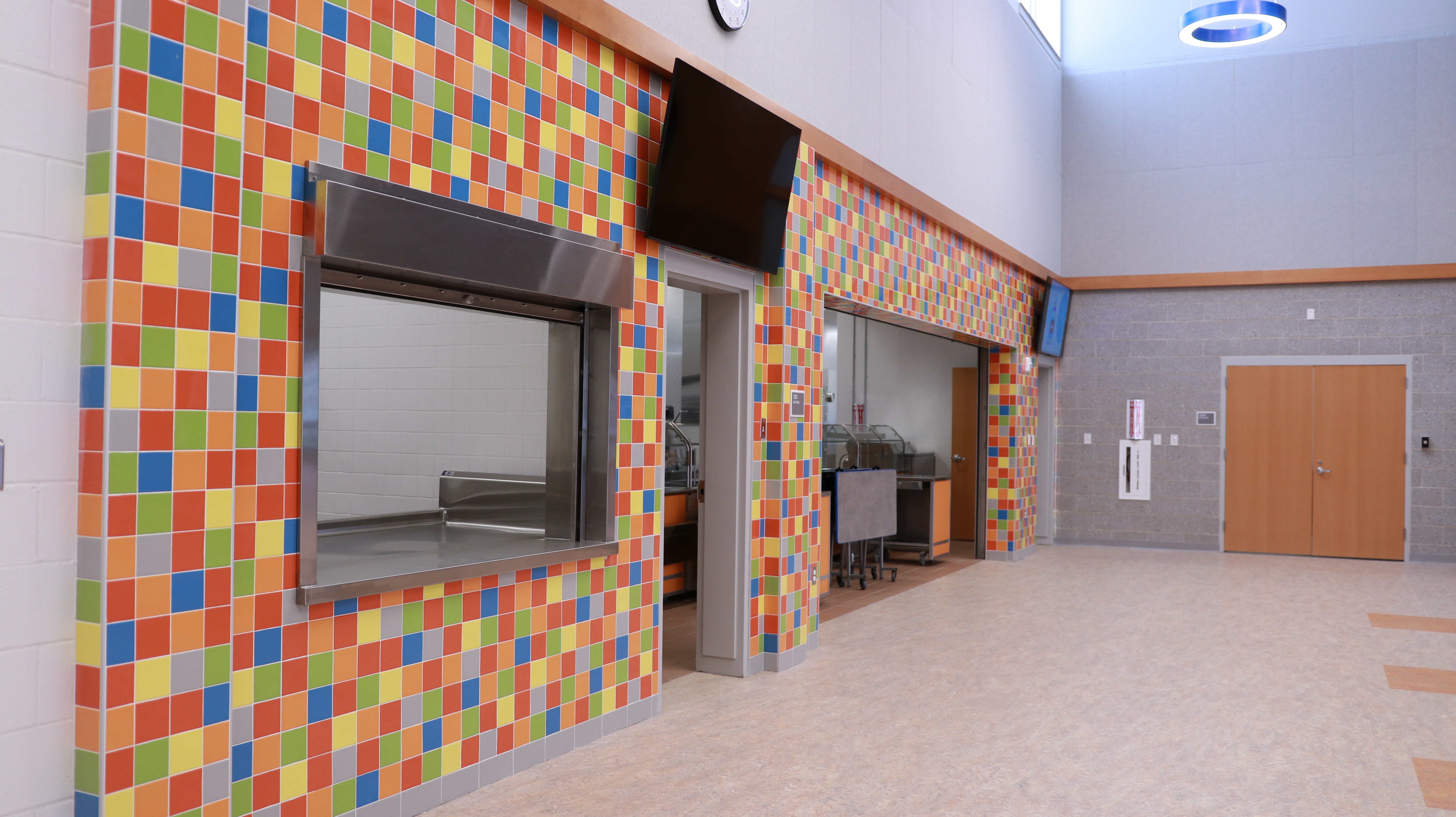 simple image of a small cafeteria