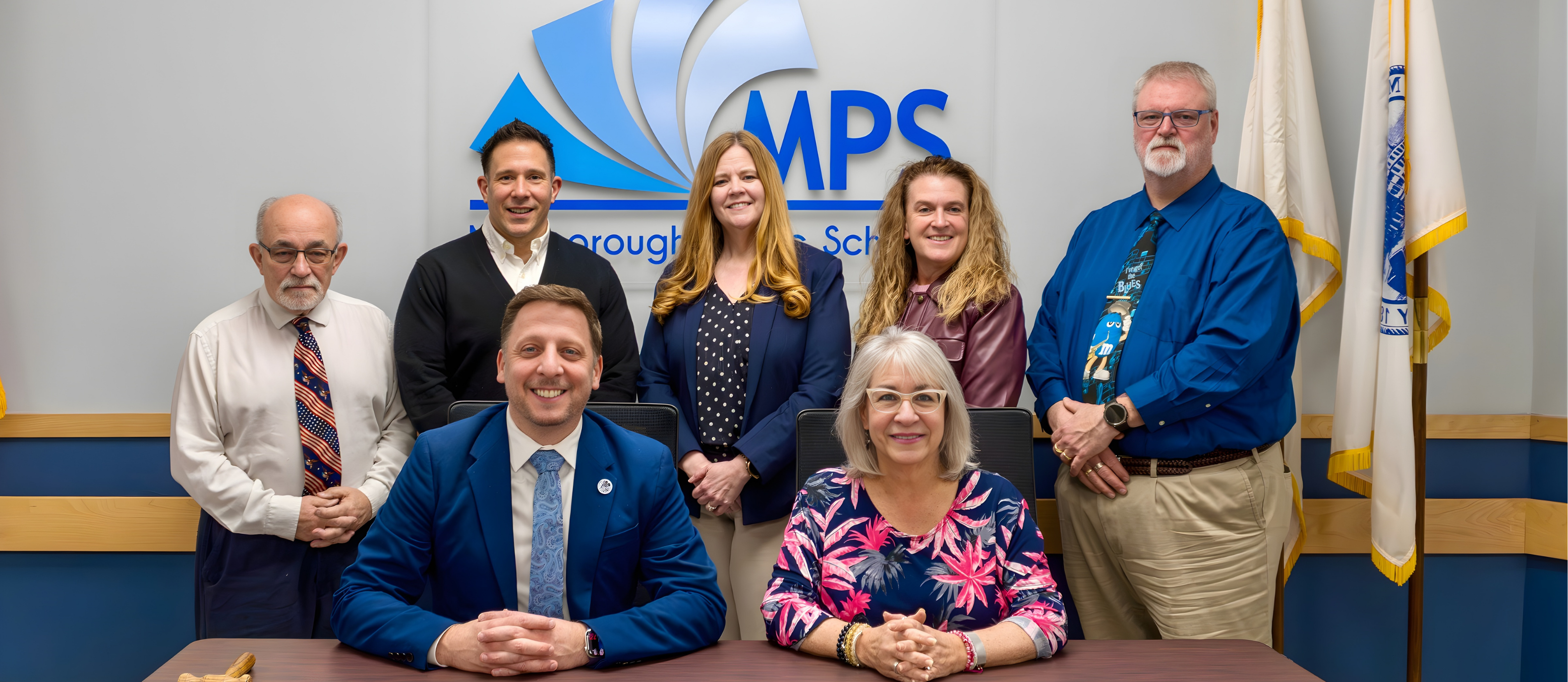 Marlborough School Committee group photo.