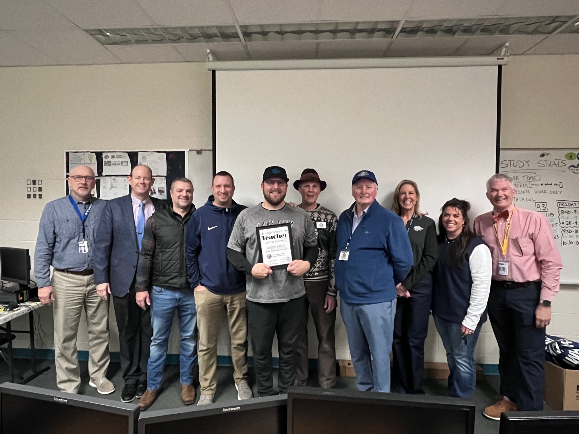 Teacher of the Month November Byron Hout