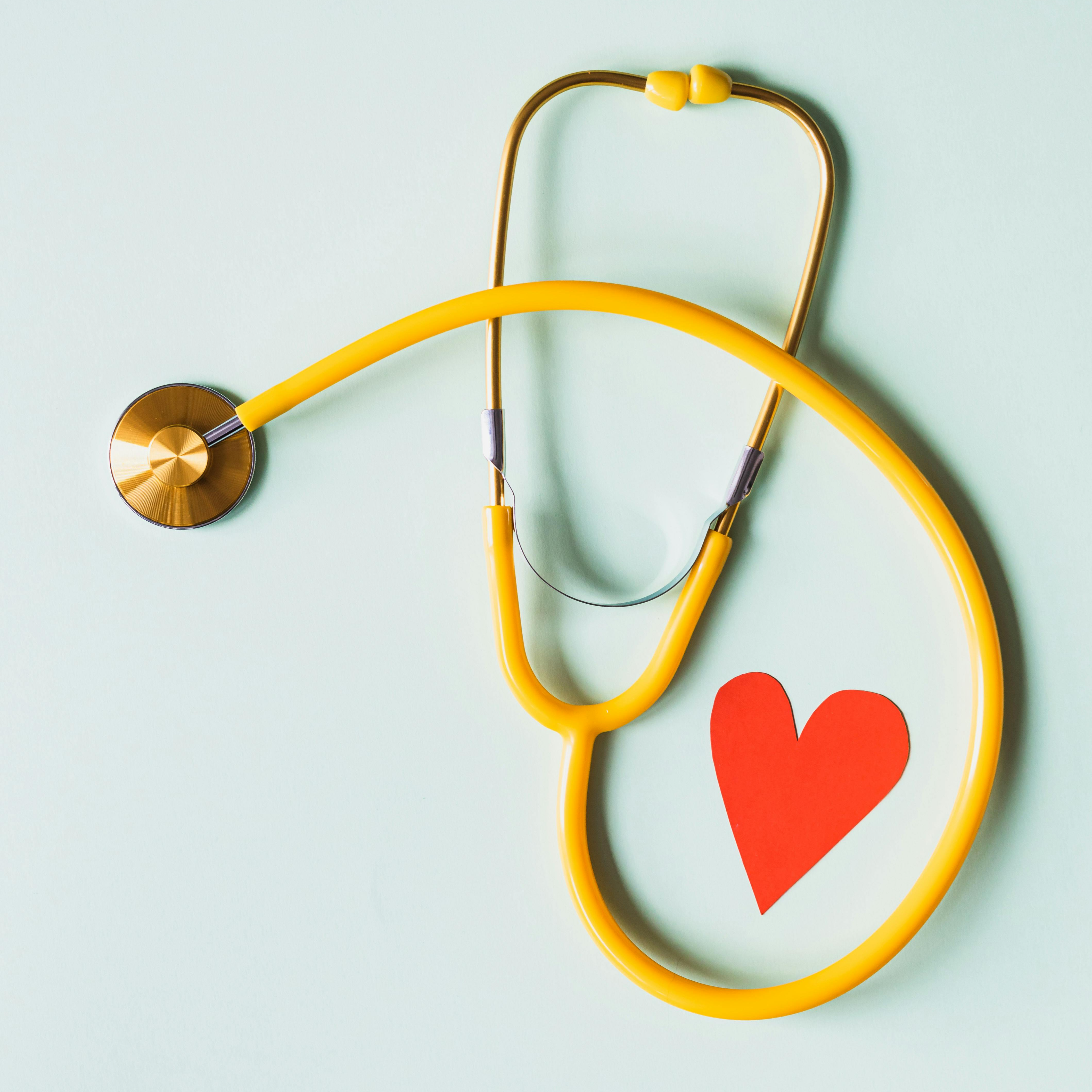 stethoscope and a heart 