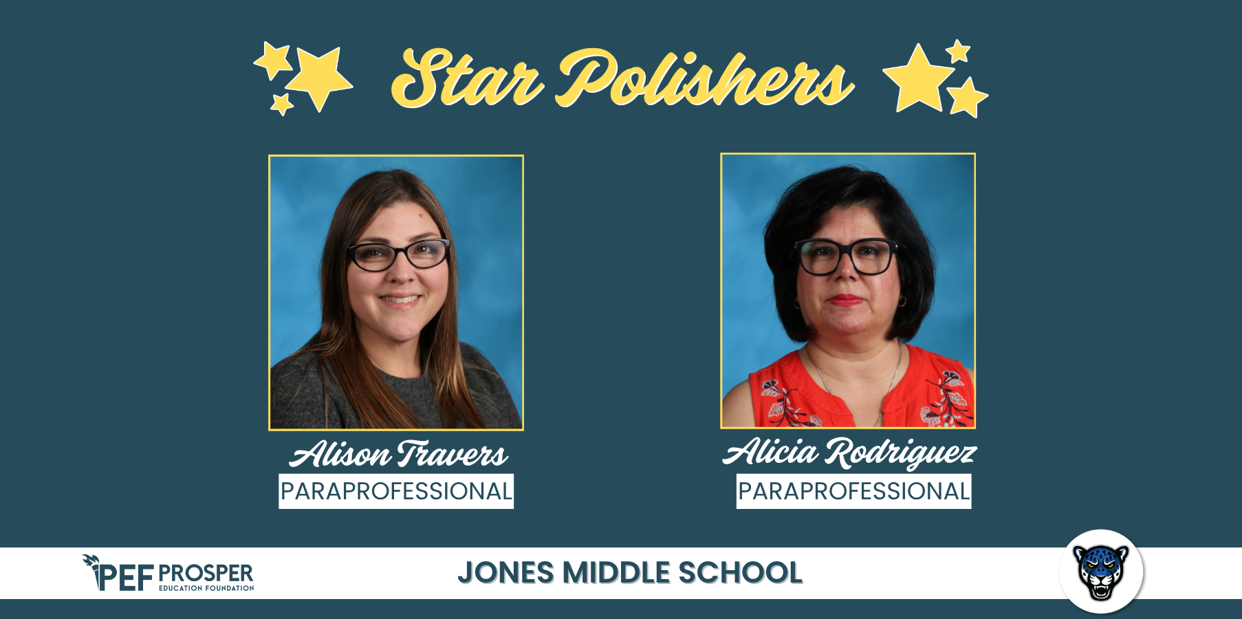 Star Polishers: Alison Travers and Alicia Rodriguez, paraprofessionals