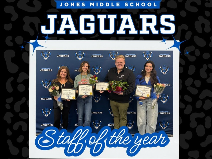 Support staff of the year: Terri Robinson; Paraprofessional of the year: Jacole Perryman; Teacher of the year: Hillary Wortham; Rising star of the year: Nathan Denman