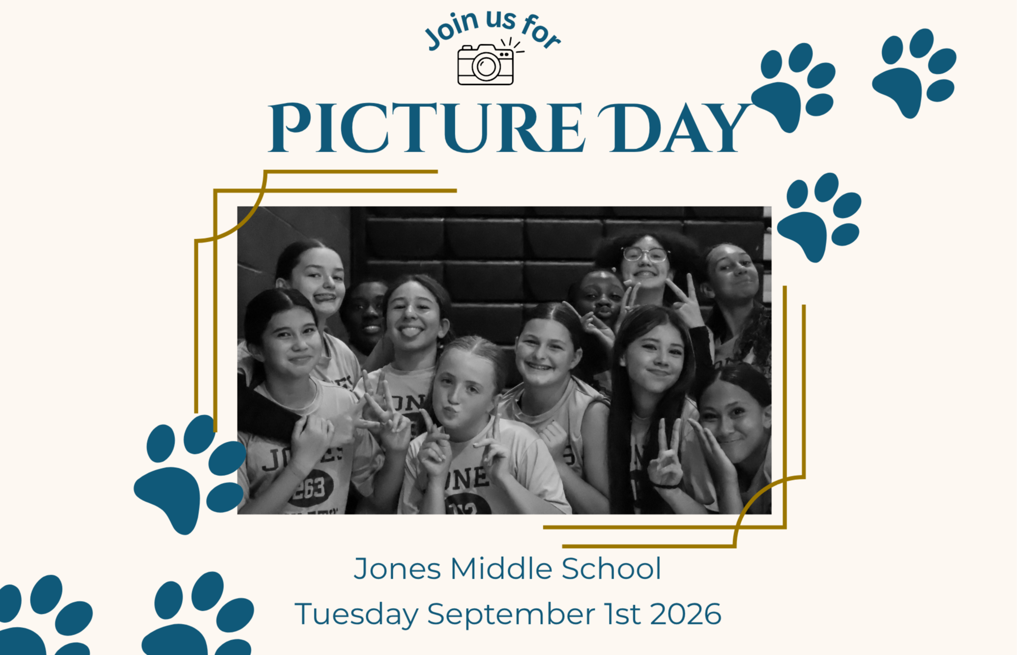 Picture Day is next Tuesday, September 1st!