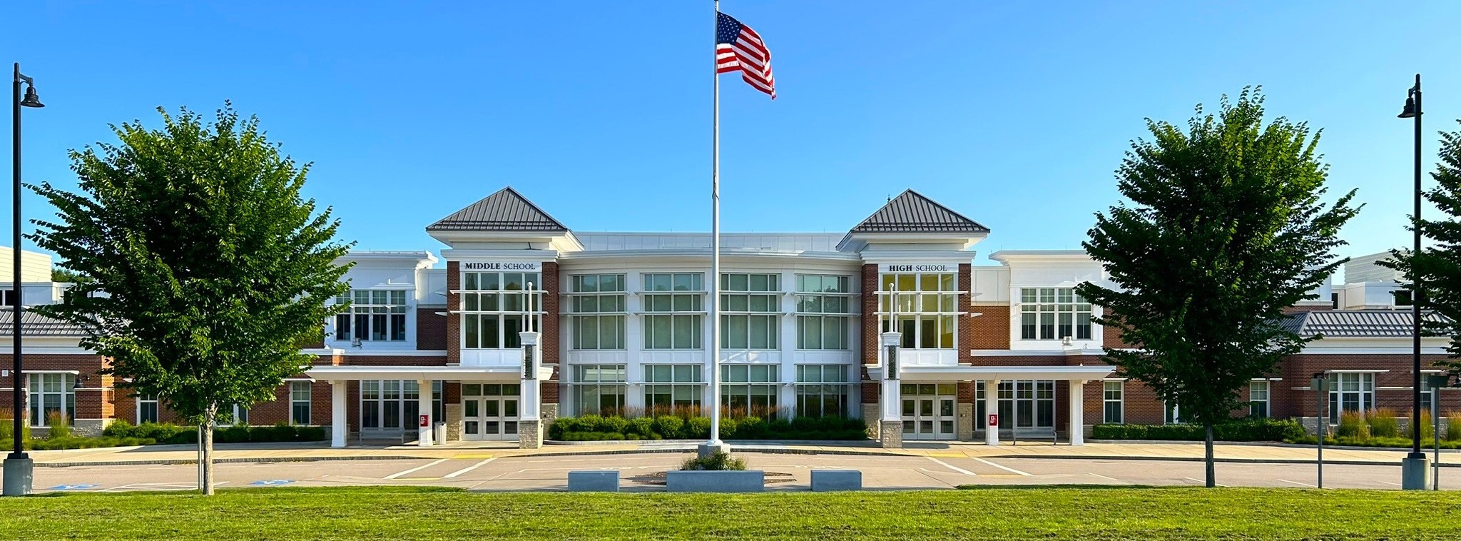 Abington High/Middle School Front Exterior