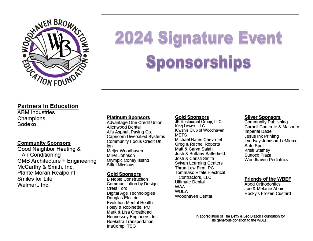 foundation sponsors