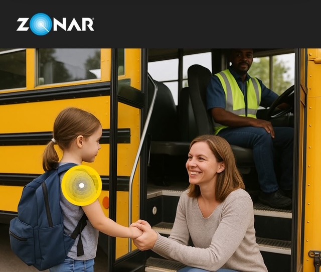 student mom and school bus