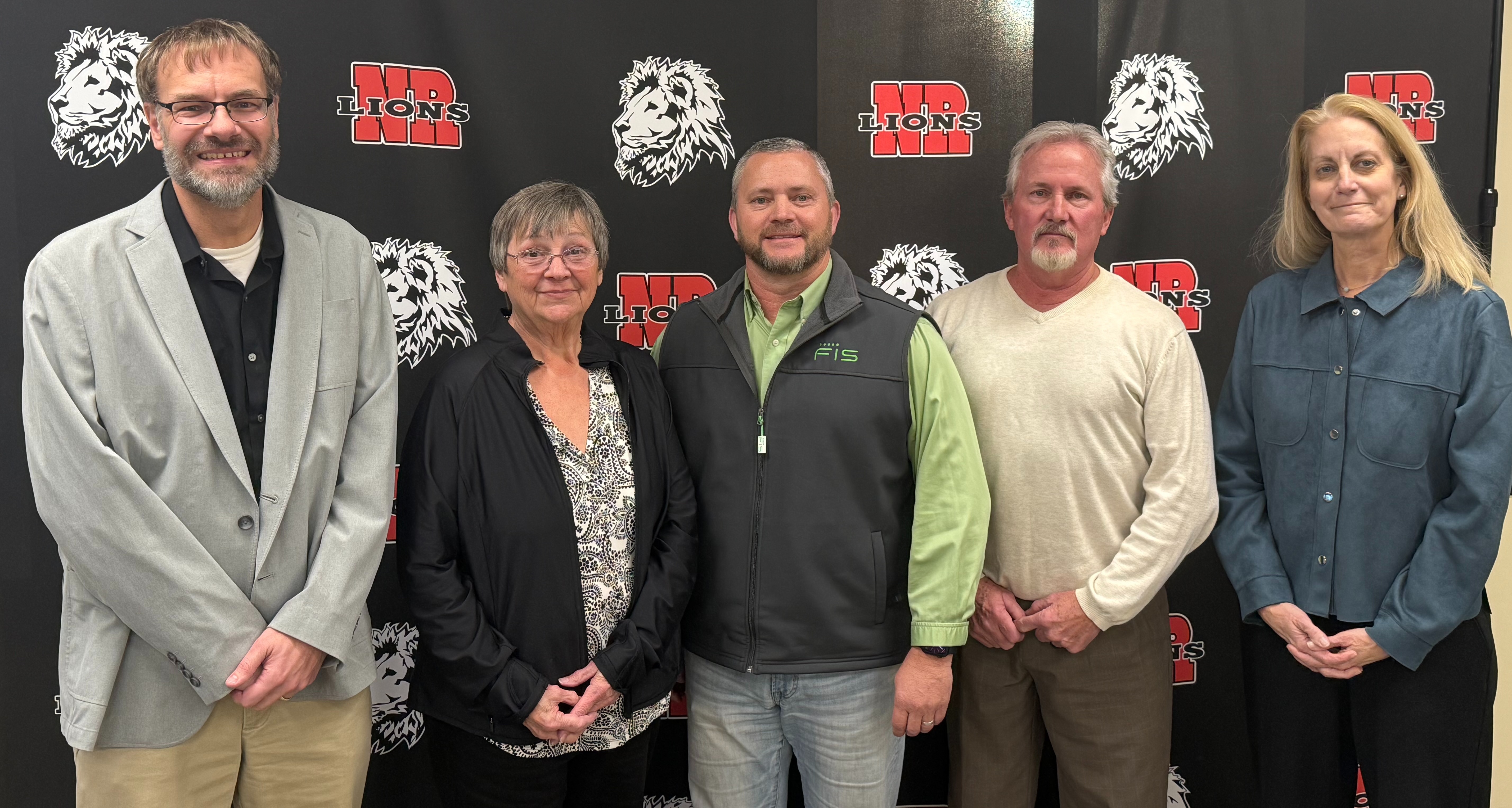 New Richmond Board of Education members Jonathan Zimmerman, Mindy Graser, Robert Wooten, Tim DuFau and Amy Story.