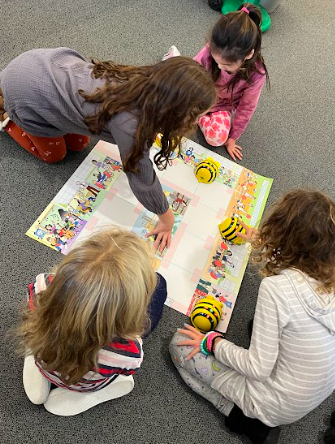 Students working