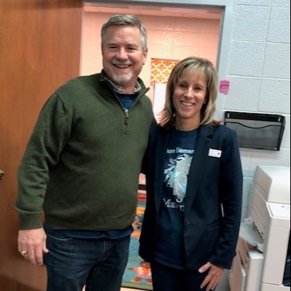 On November 15th we welcomed Pastor Phillip Lee as our "Principal for a Day"! Phillip Lee is the Pastor for Cedar Creek Church. Pastor Lee started his day out at carline and then joined the crew on the morning news show.  Throughout the day he worked with Ms. Hewitt and Mr. Walker, talked with students, passed out snacks to teahers, and took part in other activities.  We are grateful to Pastor Phillip Lee for supporting our school!    