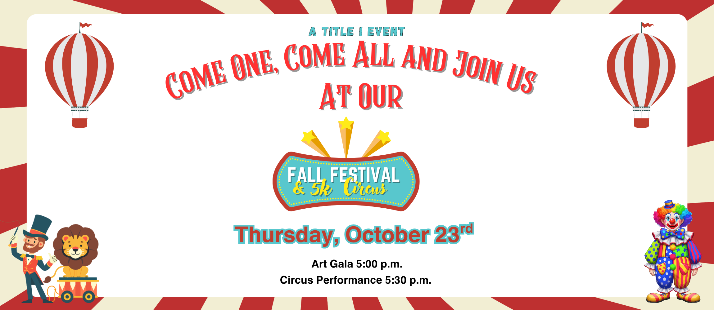 fall festival and 5k circus