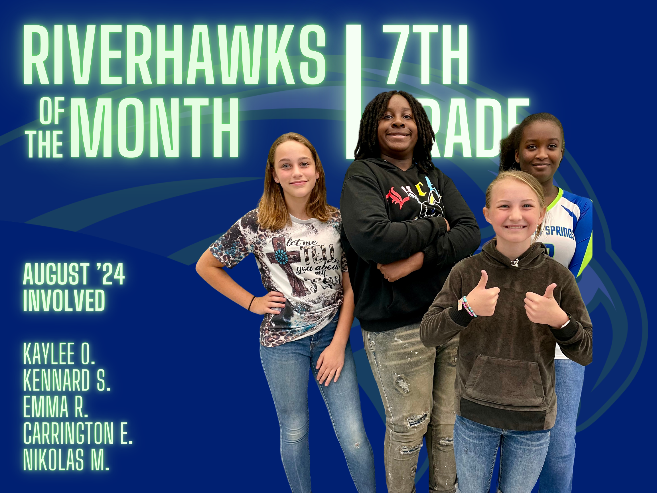 riverhawks of the month grade 7