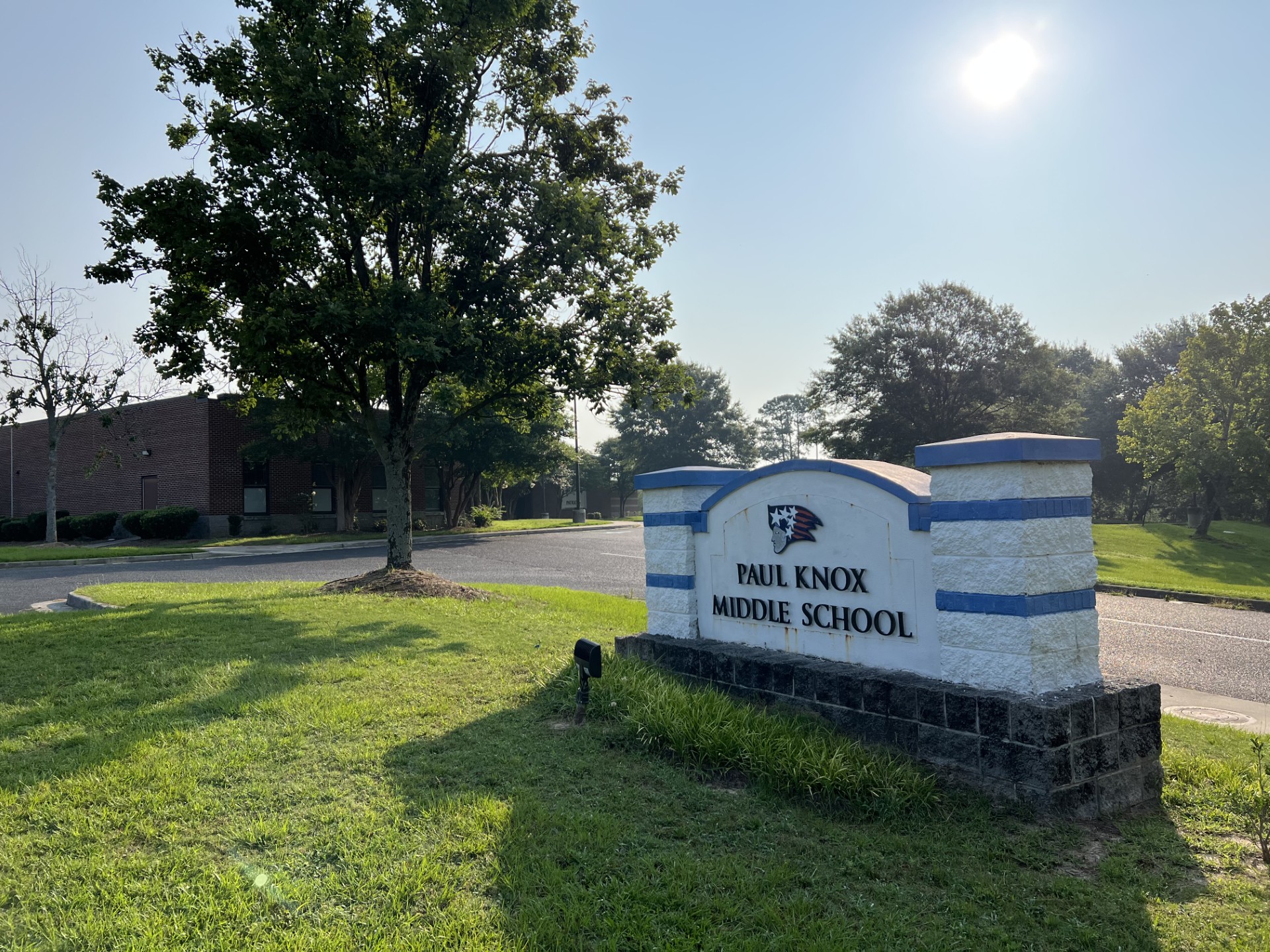 Paul Knox Middle School front sign