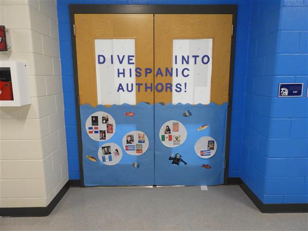 school door decorated