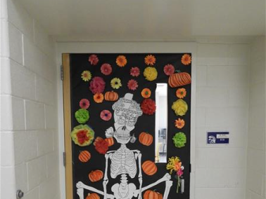 school door decorated