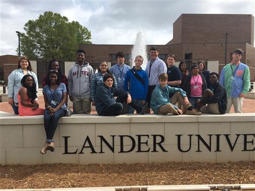 group picture at lander