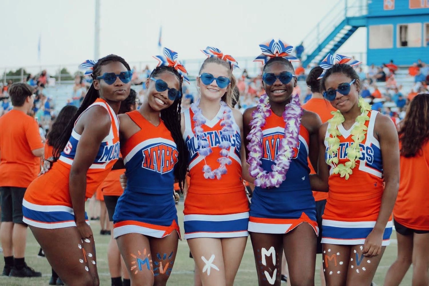 Cheerleaders at game