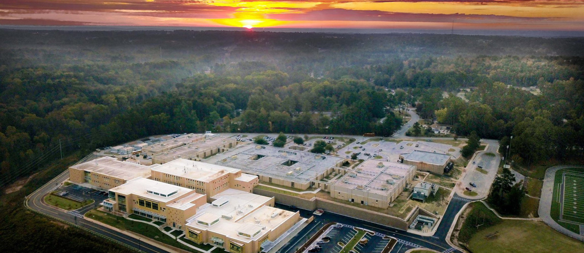 NAUH Aerial View at Sunset