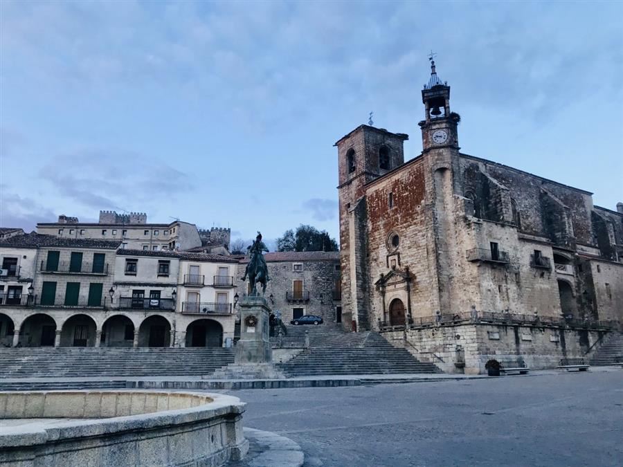 Cathedral in Spanish Courtyard