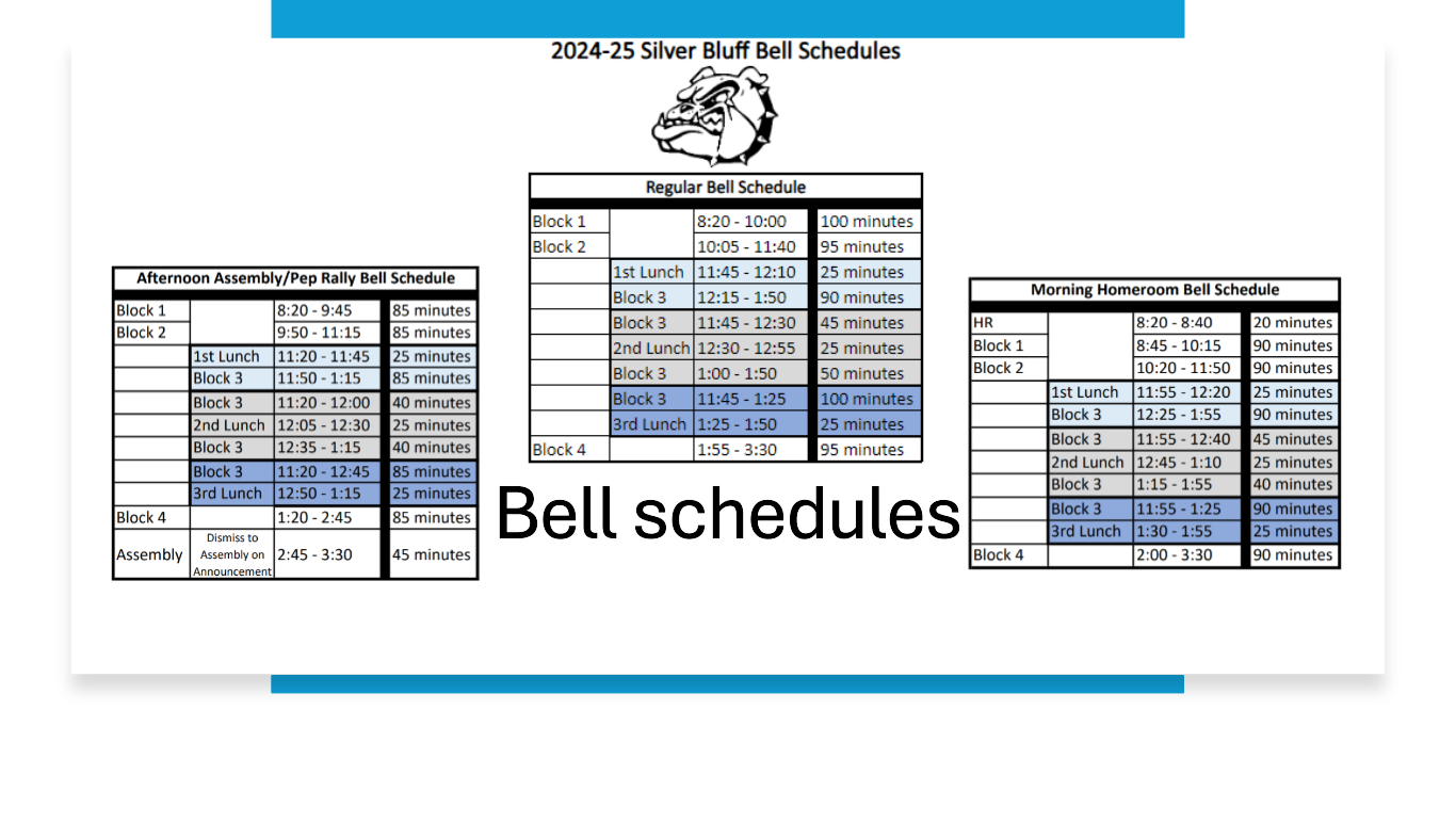 Bell Schedule for the 24-25 School Year