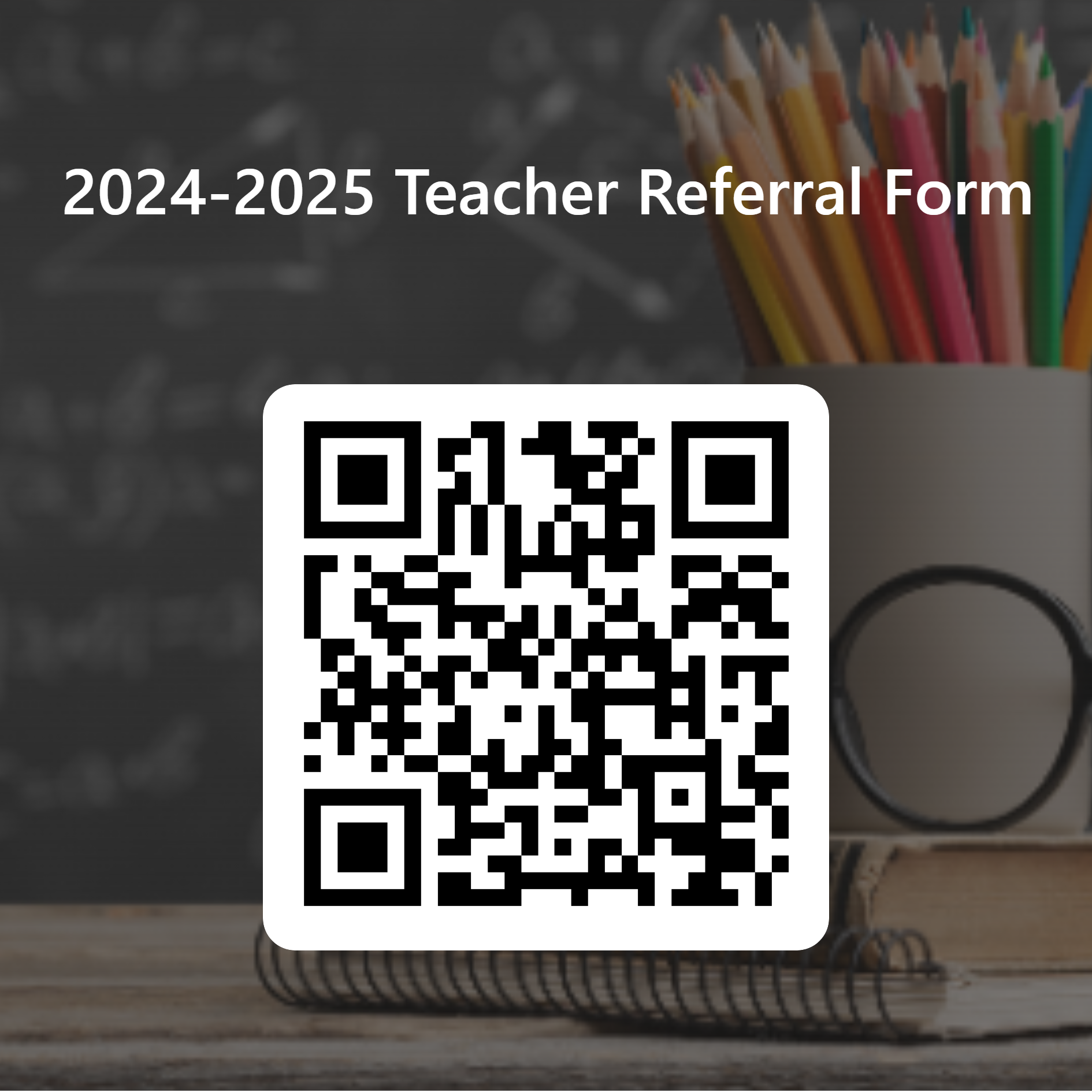 QR Code for Teacher Referral Form for the Counseling Office