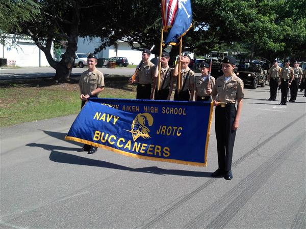 military students at activity