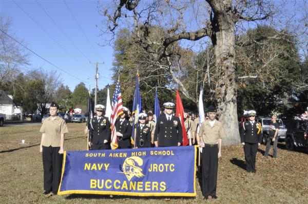 students in uniform at parade 