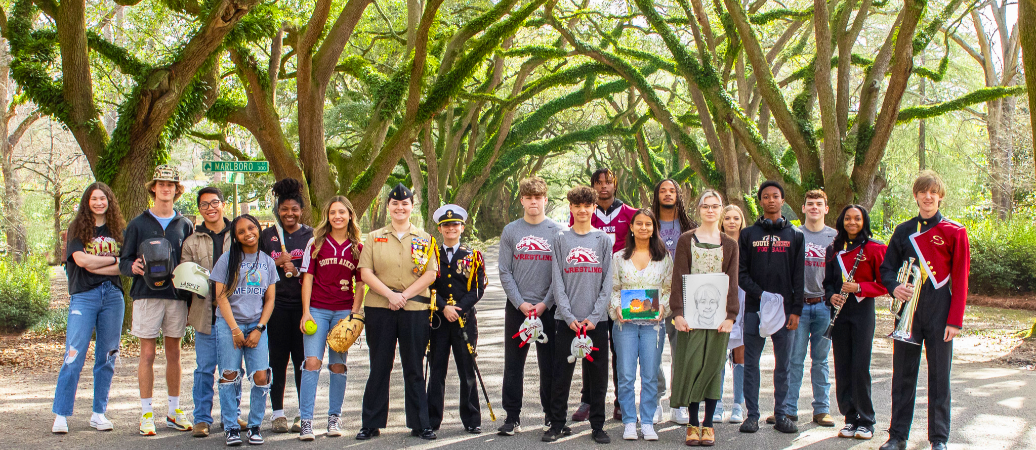 South Aiken Students on South Boundary