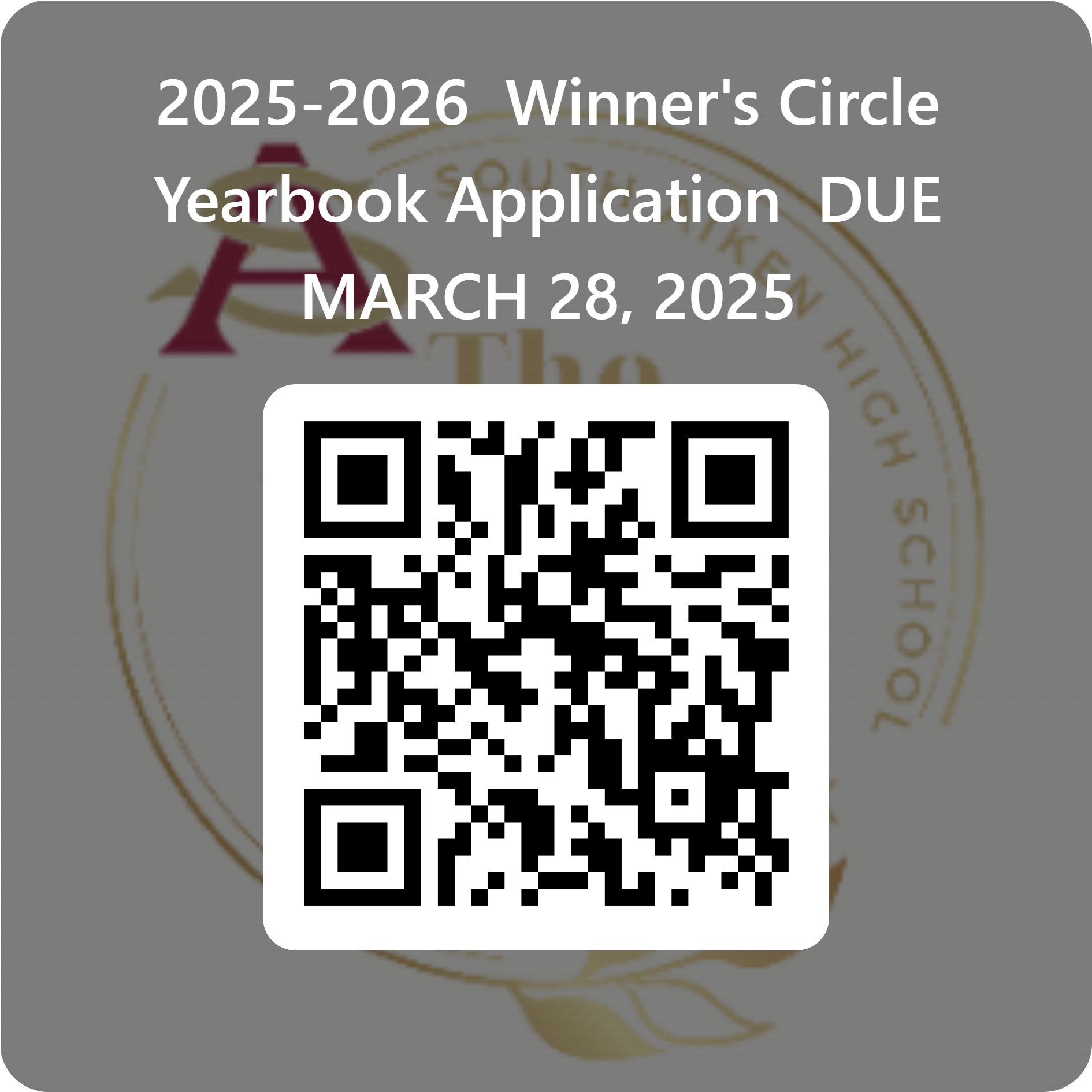 use QR code to sign up for yearbook