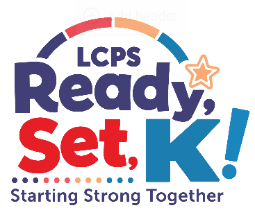 LCCPS logo with "Ready, Set, K!" and a star above. Below, it reads "Starting Strong Together."