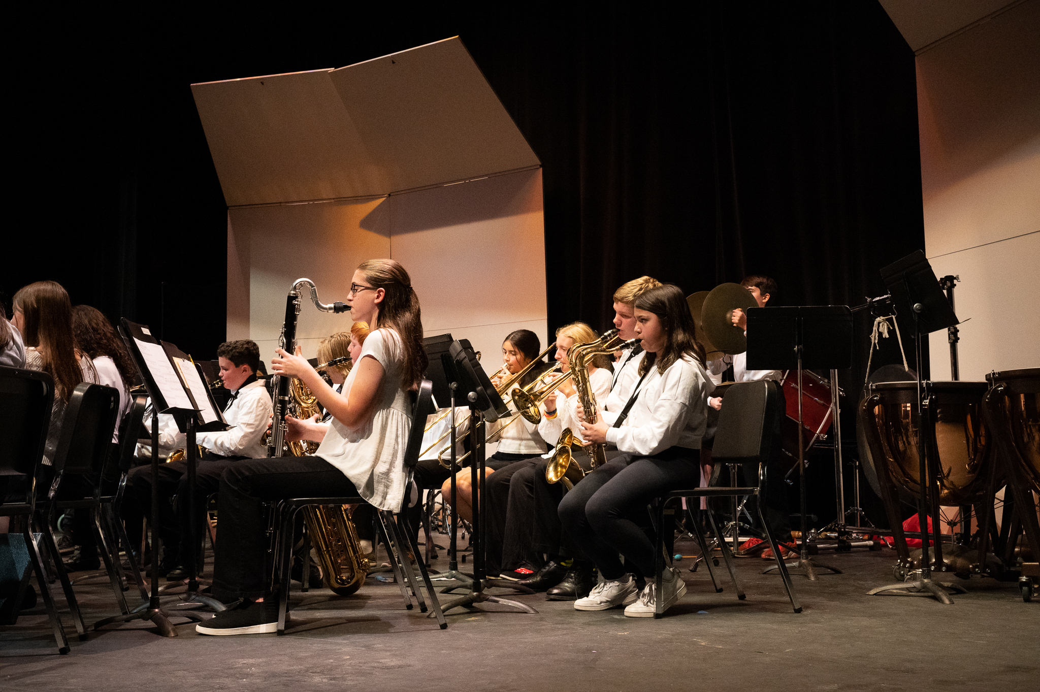 band performing