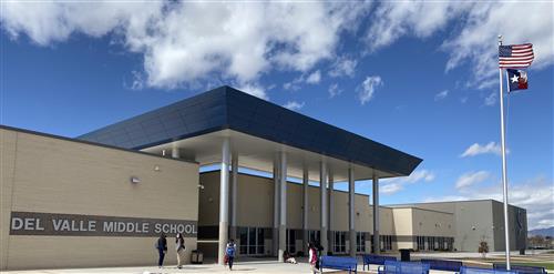 Del Valle Middle School building