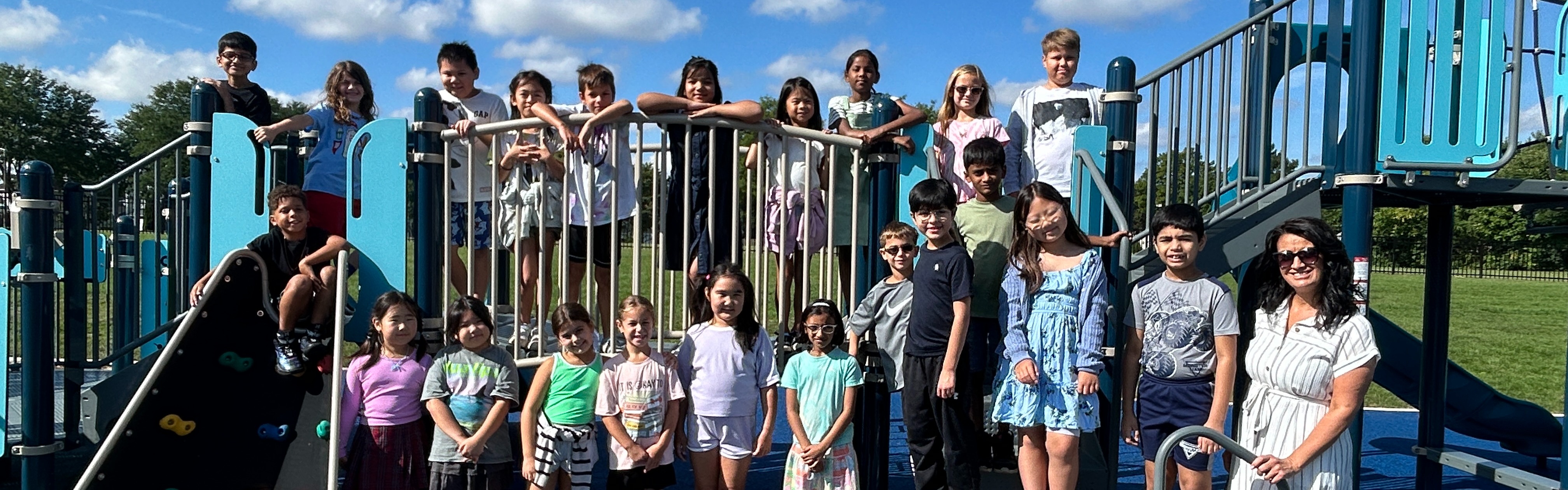 Group of students on the playground.