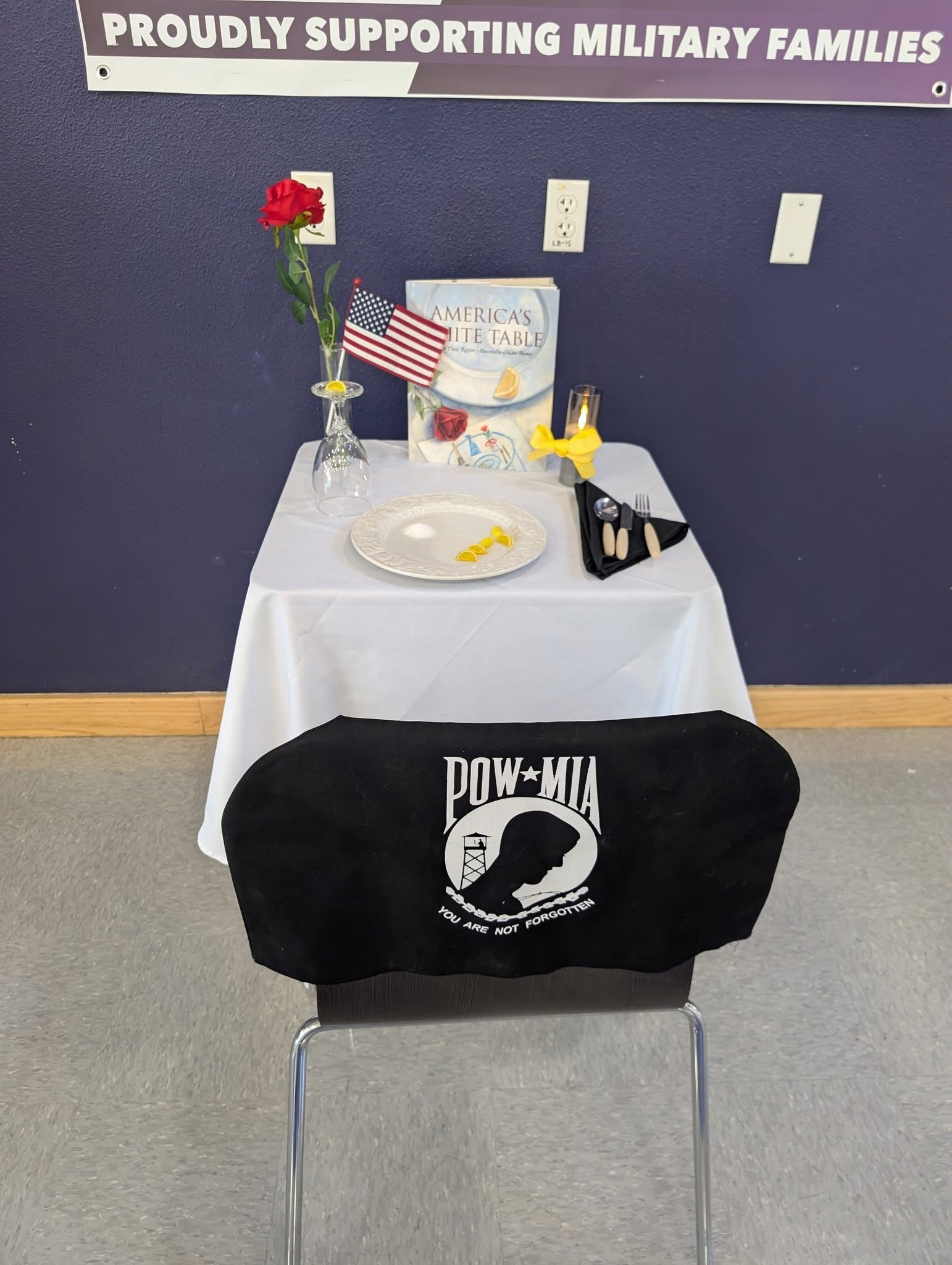 The White table is set up