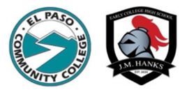 El paso community college and J. M. Hanks Early College High School logo