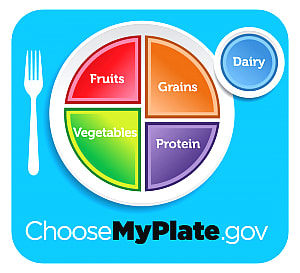 My plate blue Logo