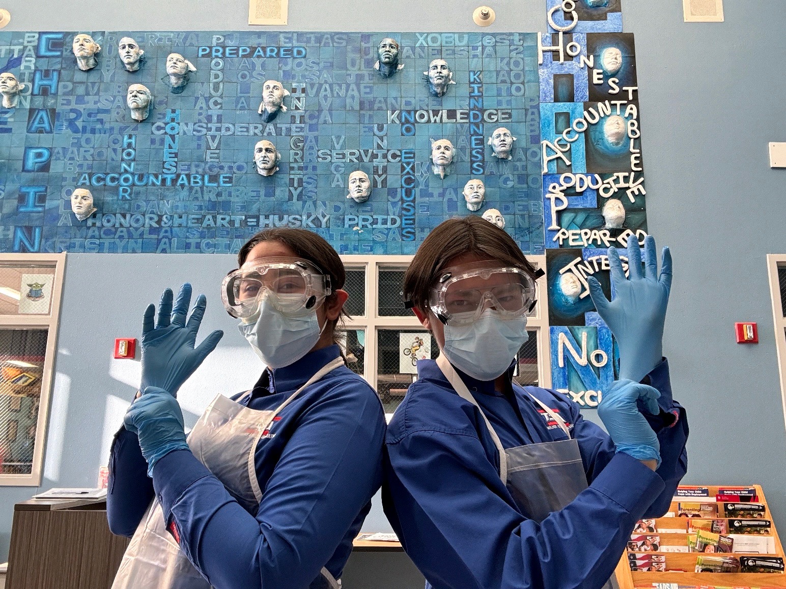 TSA Students Preparing For Their Competition Project