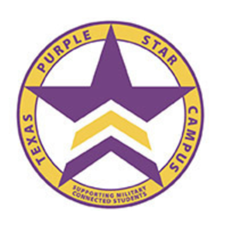 Purple star designation banner