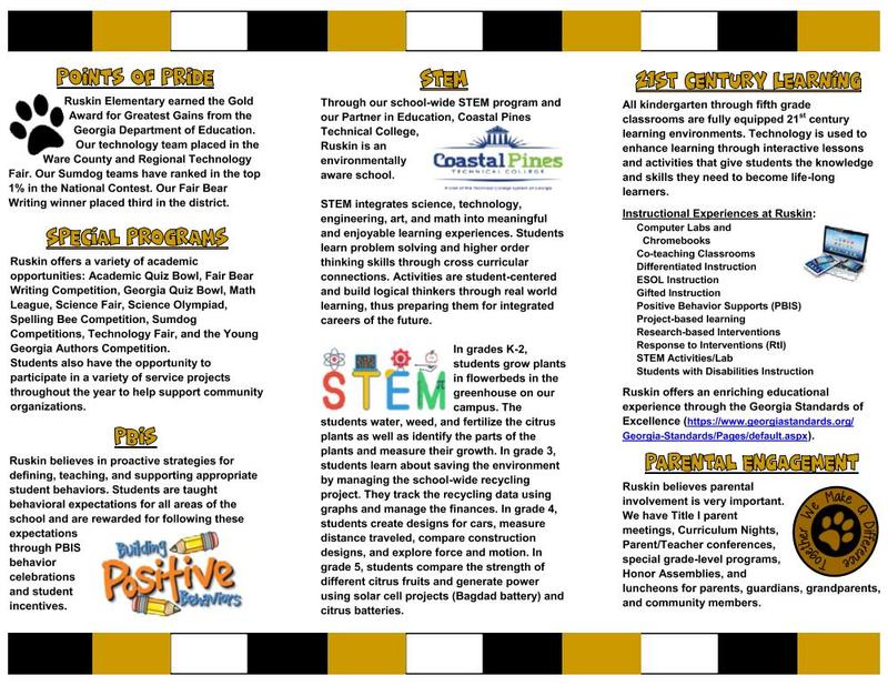 RUSKIN ELEMENTARY BROCHURE