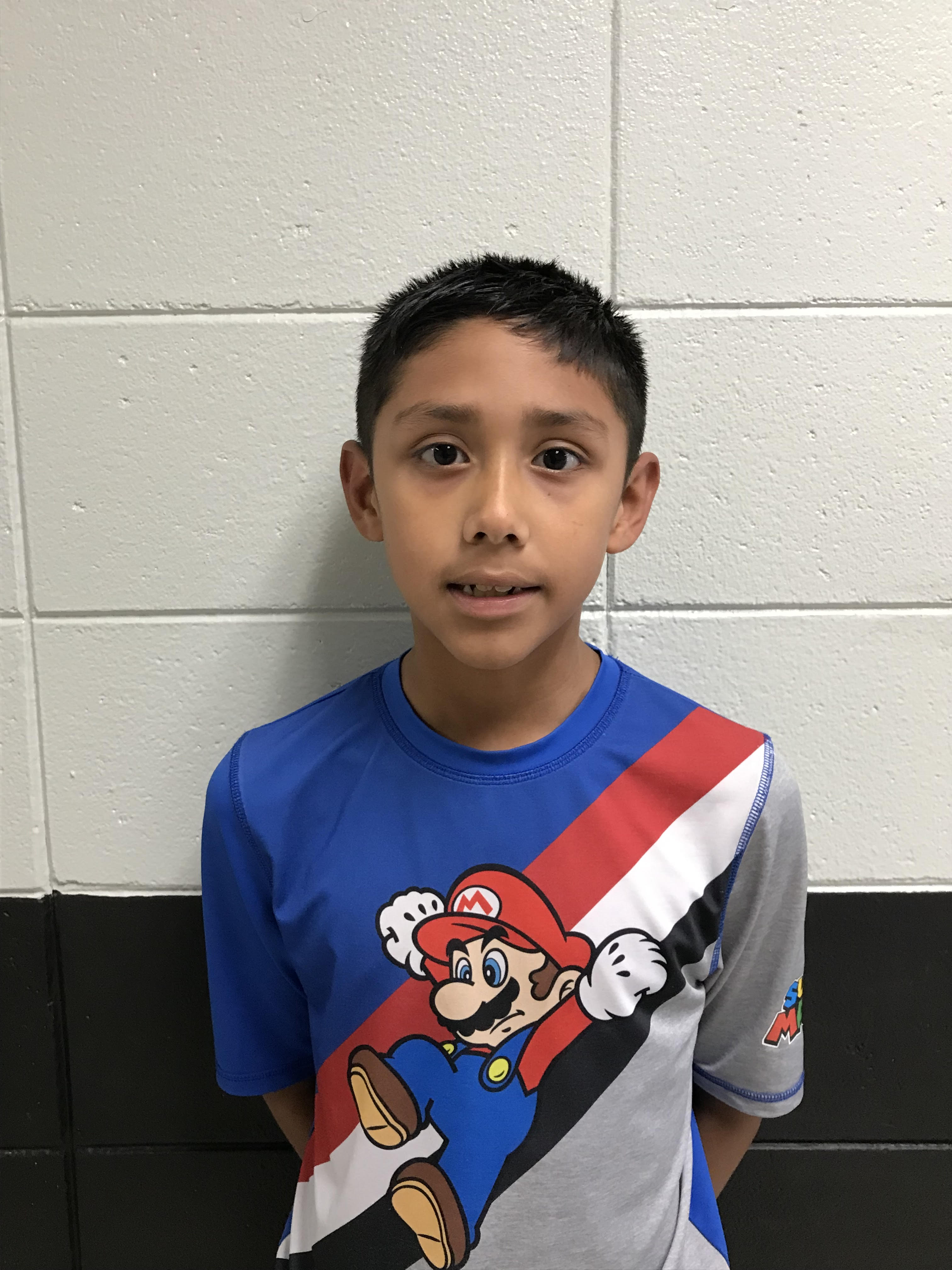 Aaron P.-Most House points for the month of October.