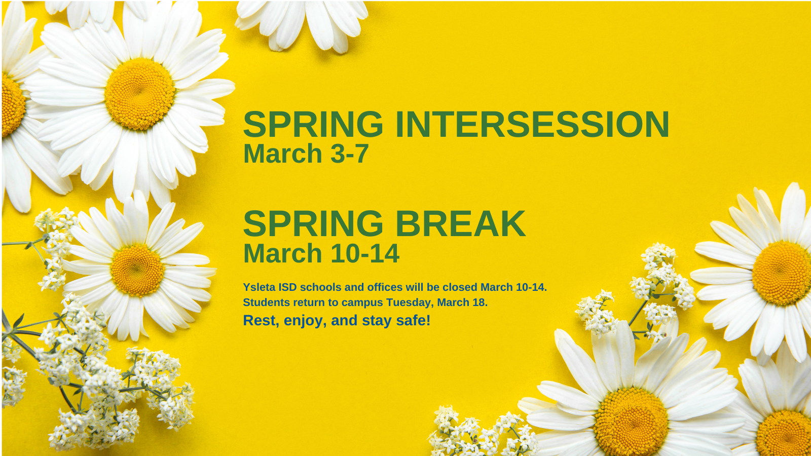 Spring Break/Intercession