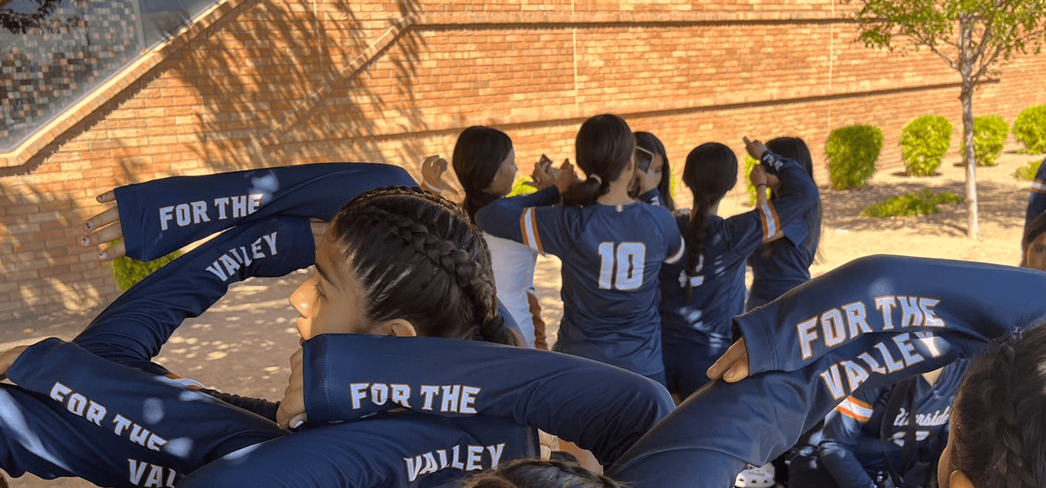 Volleyball team with their new uniforms