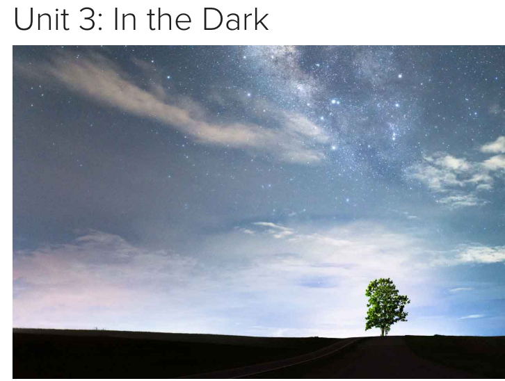 Unit 3 In the Dark