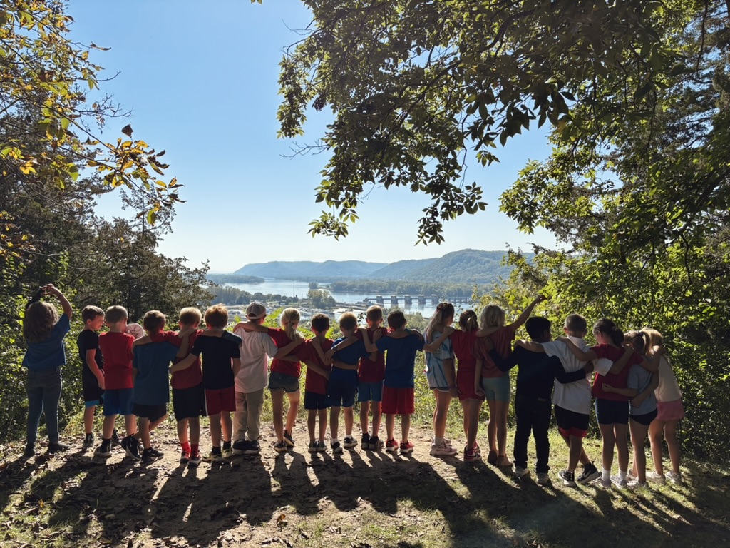 Class photo at Little Bluff