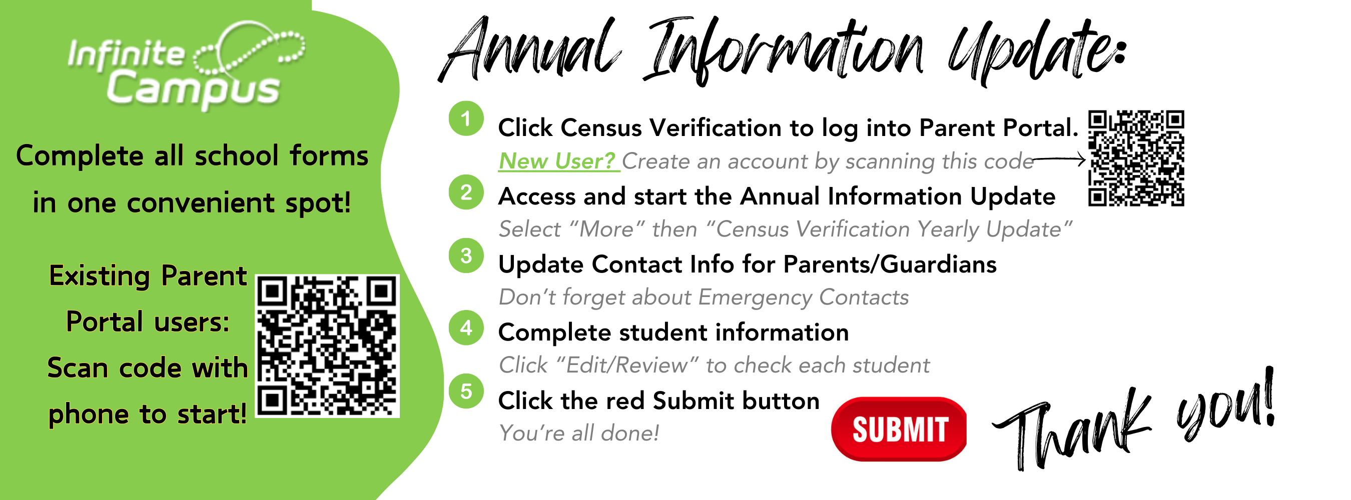 Annual Information Update Header