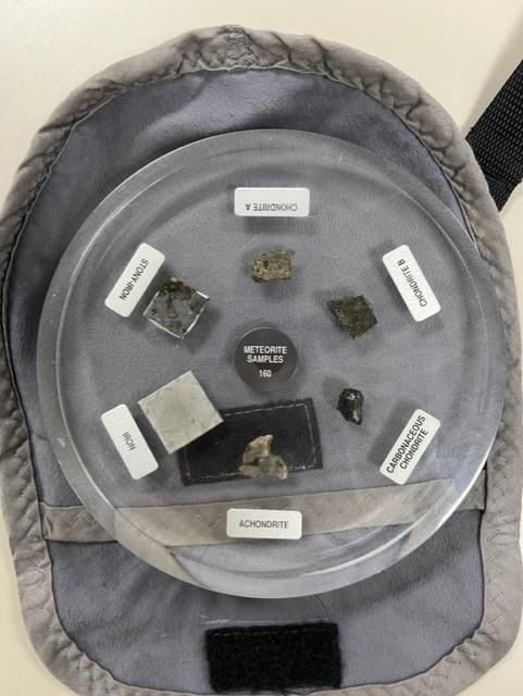 meteorite sampler with different rocks