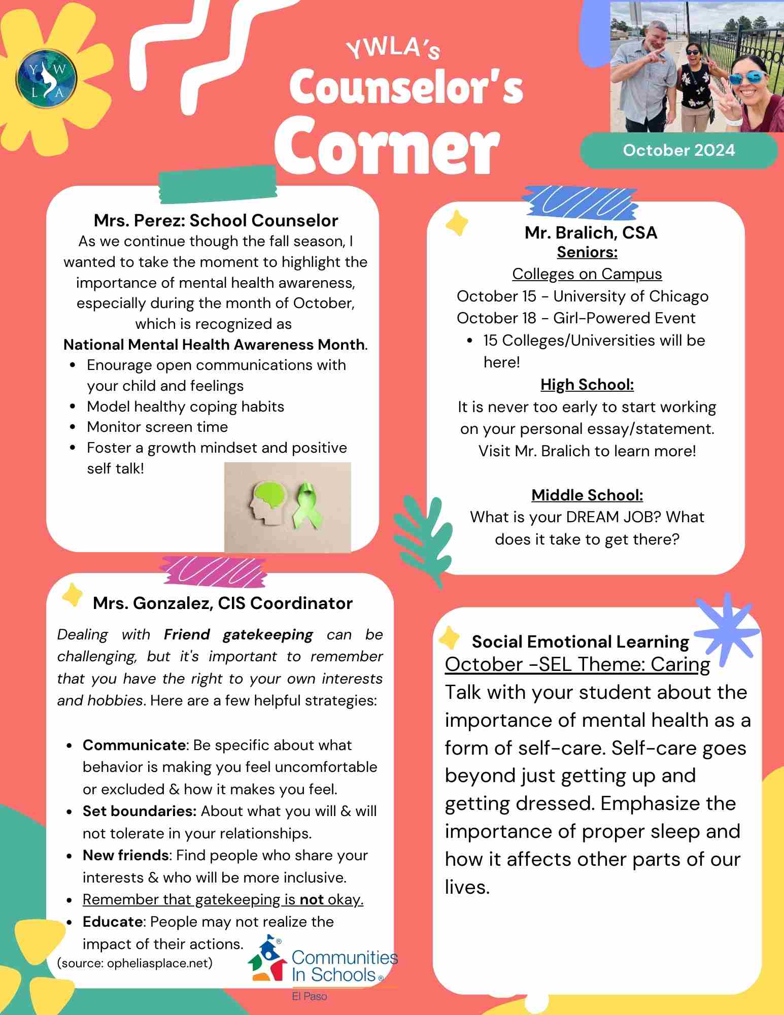 counselor newsletter